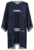 Oline Lace kimono Navy LittleLintons