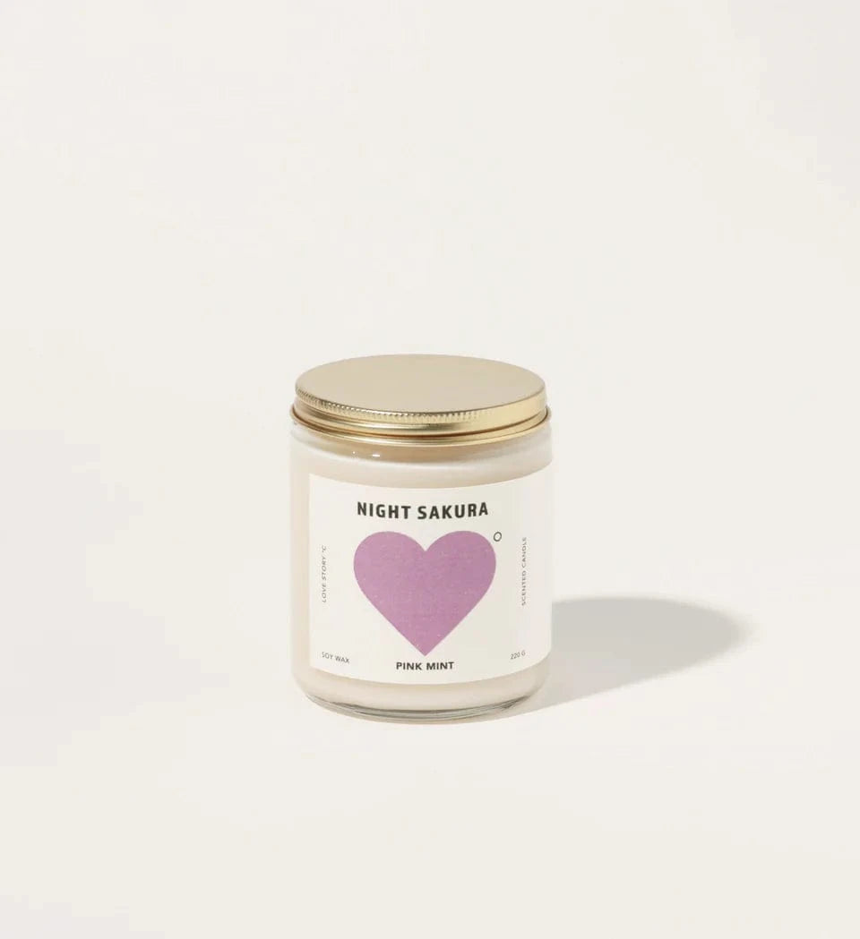 Pink mint Candles Night sakura LittleLintons
