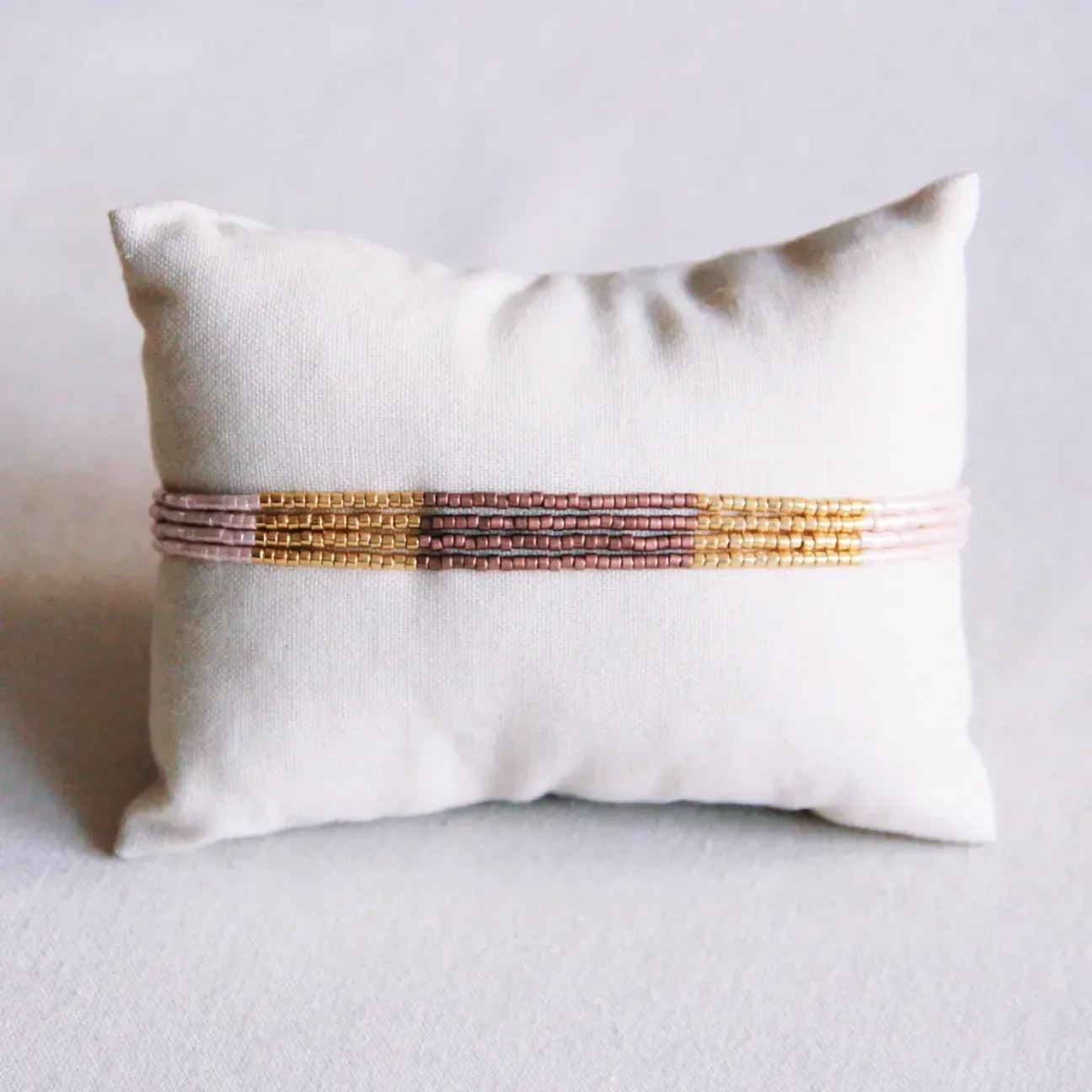 Miyuki bead wristlet Nudes LittleLintons