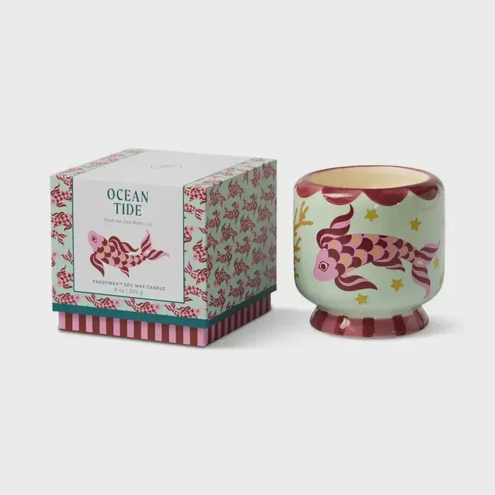 Paddywax Candle new Ocean tide- Fresh air, sea moss and Lily LittleLintons