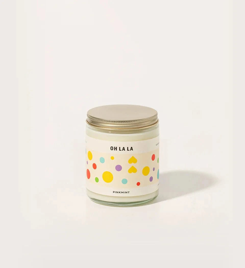 Pink mint Candles Oh la la LittleLintons
