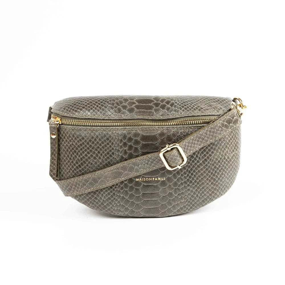 Maison leather bag Olive LittleLintons