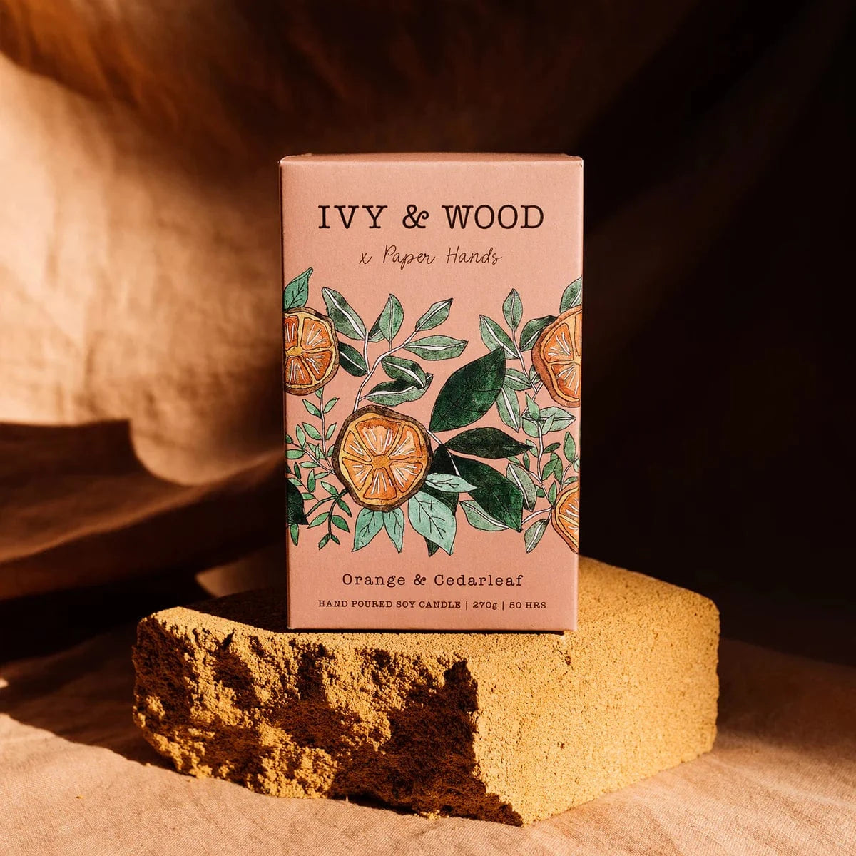 Ivy & Wood Soy Candles Orange cedar leaf-clove fir needle orange peach cedarleaf Ivy & Wood