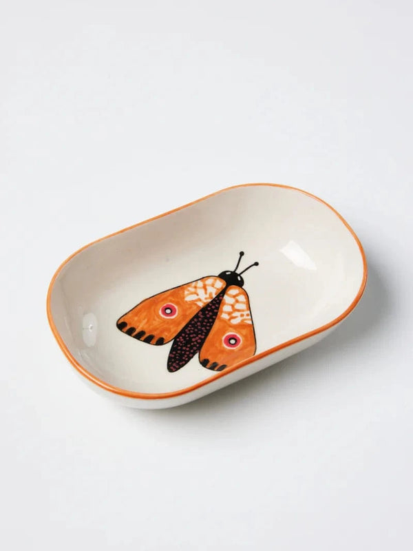 Moth oval dishes Orange LittleLintons