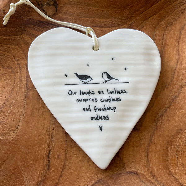 Message hanging decoration Our laughs LittleLintons