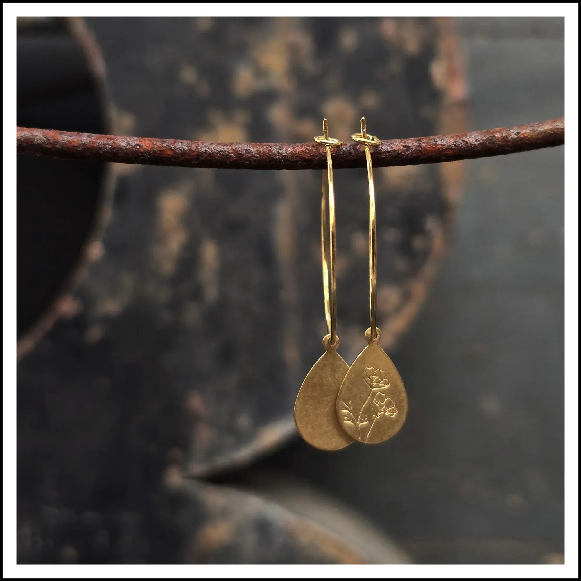 Paird native etchings hoops Paird