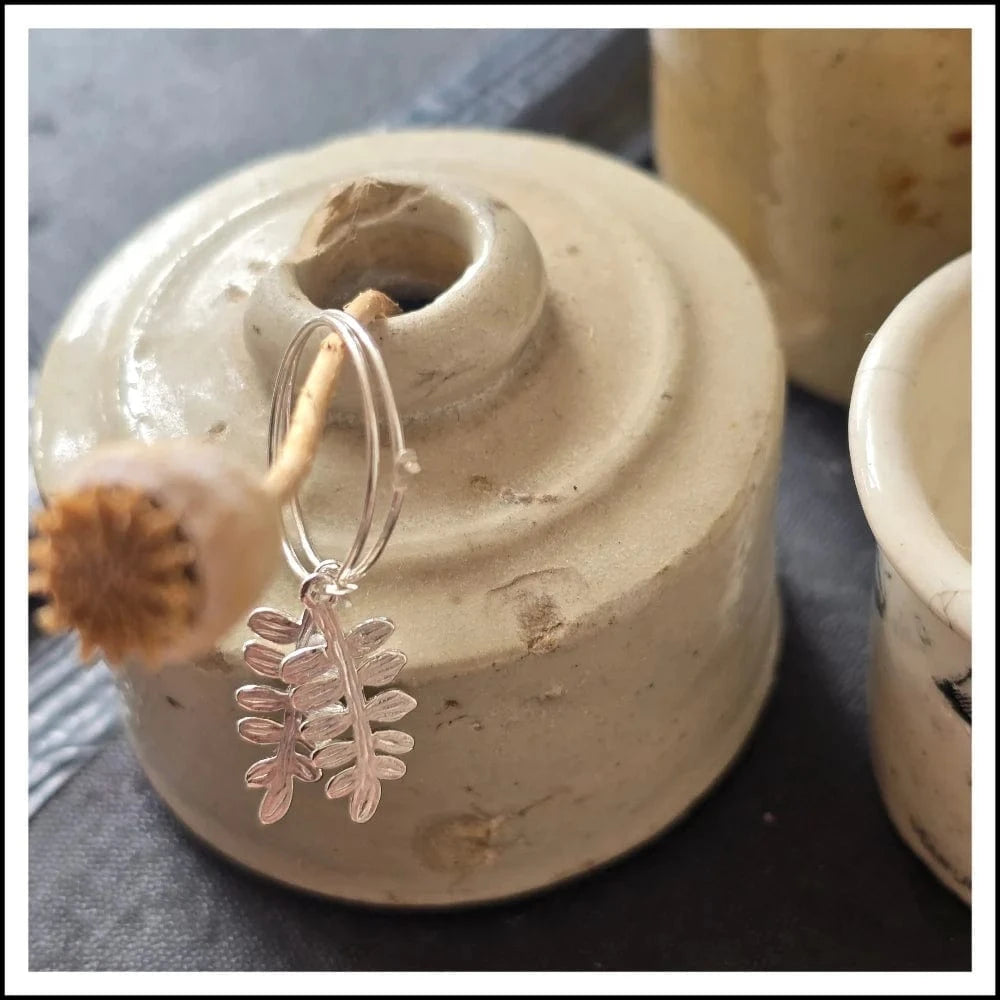 Paird silver fern earrings Paird