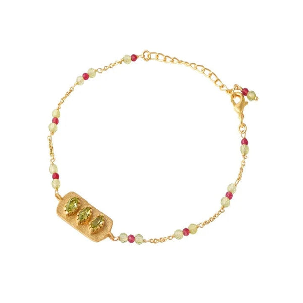 Zahra peridot bracelet Paird