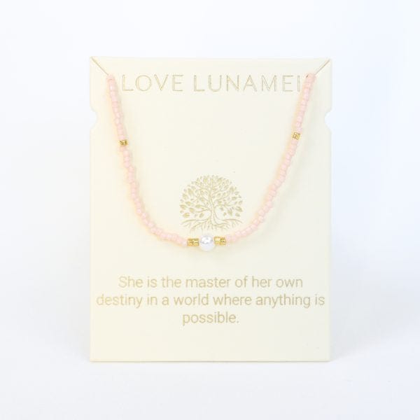 Inspiration necklace Pearl pink LittleLintons