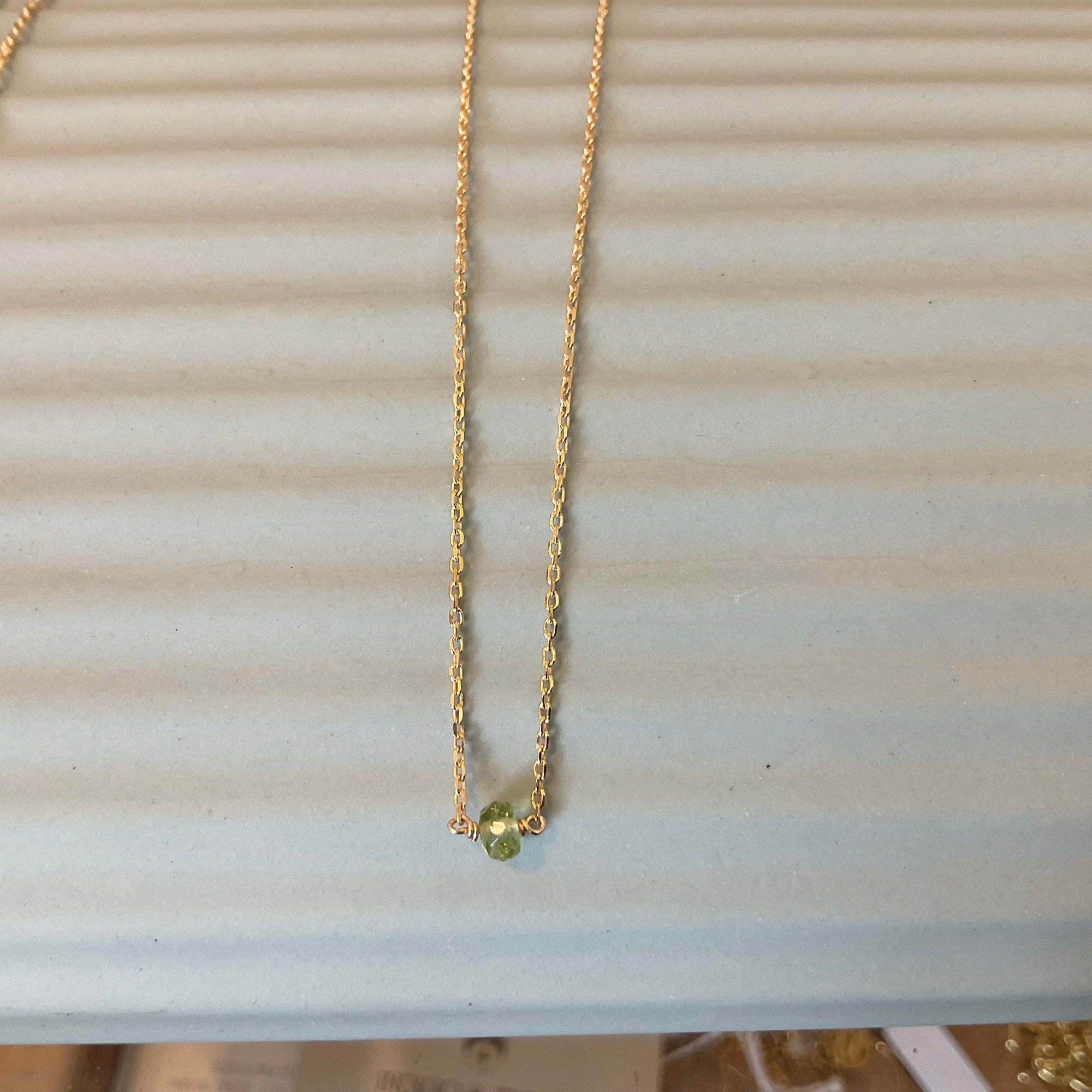 Rose necklace Peridot LittleLintons