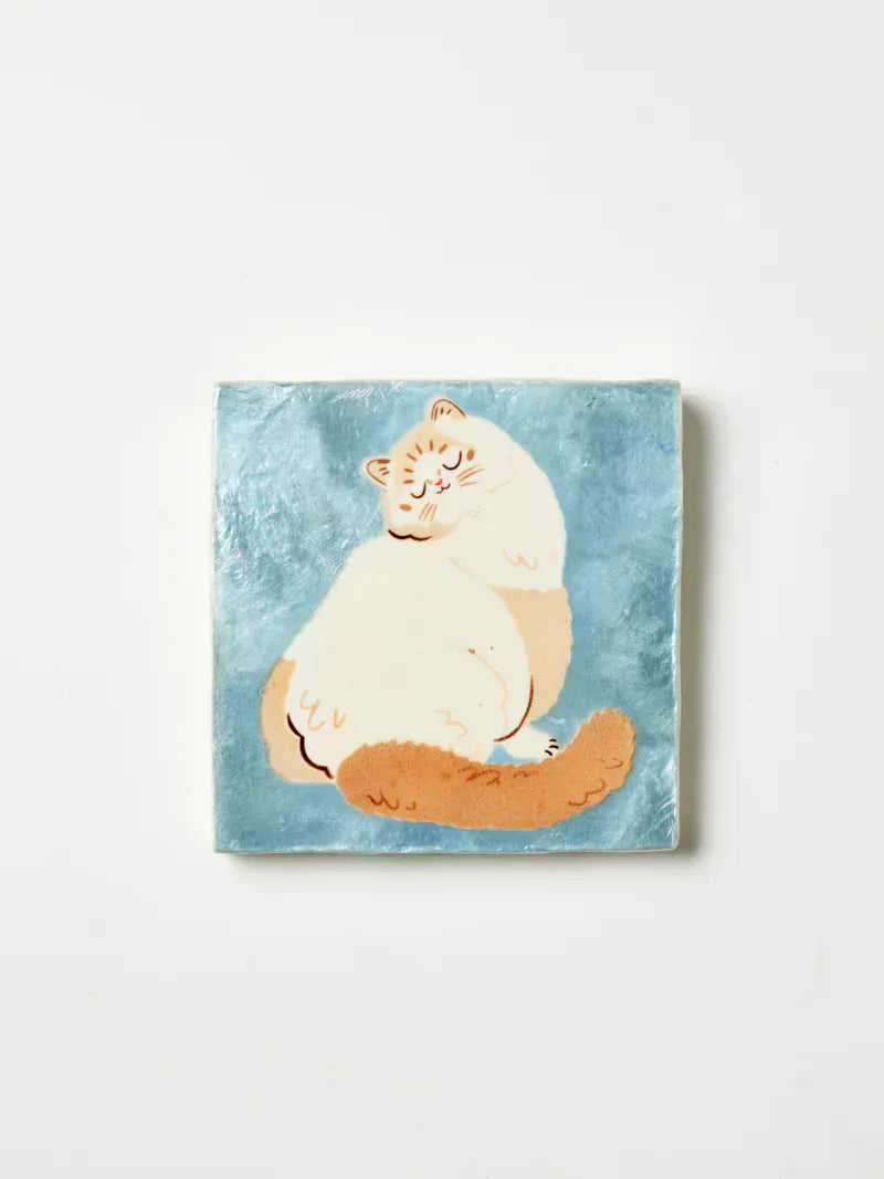 Cat tile hangers Persian LittleLintons