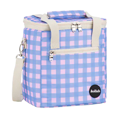 Kollab mini cooler bag Pink check Kollab