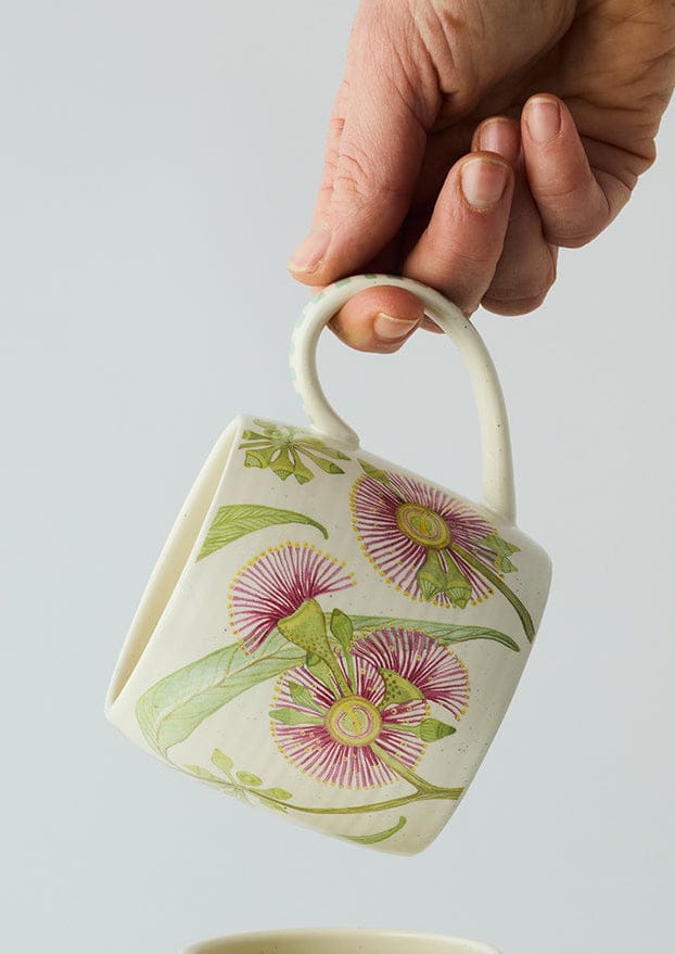 Angus Celeste buttermilk mug Pink Eucalyptus LittleLintons