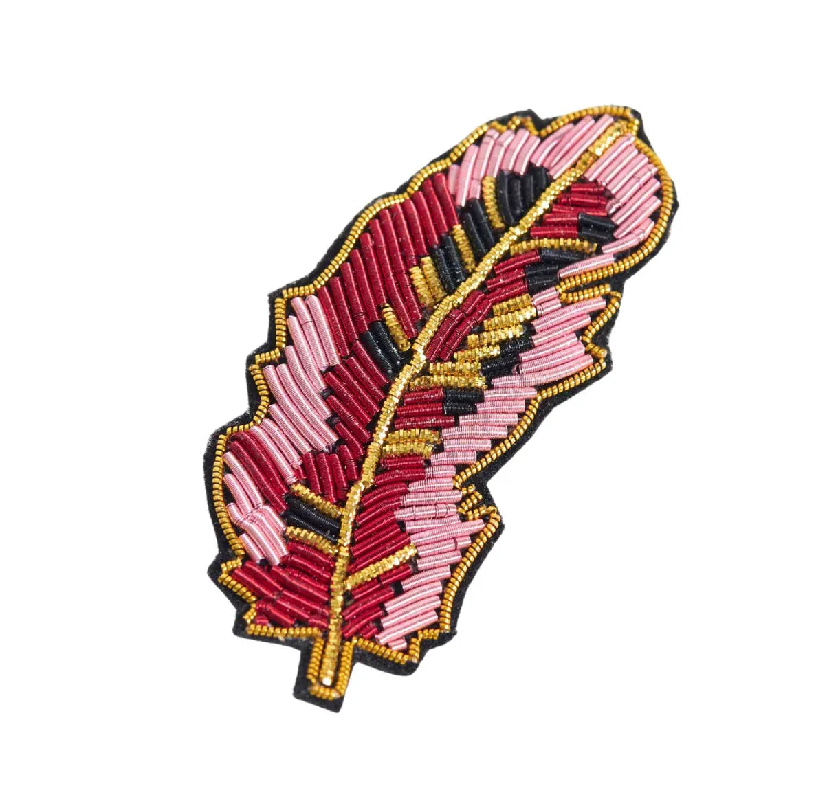 Feather brooch Pink LittleLintons