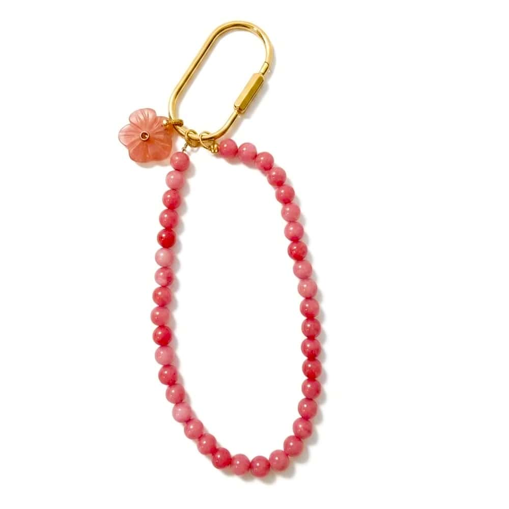 Gemstone keyring Pink LittleLintons