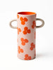 Jones co Griffe vase Pink red floral LittleLintons