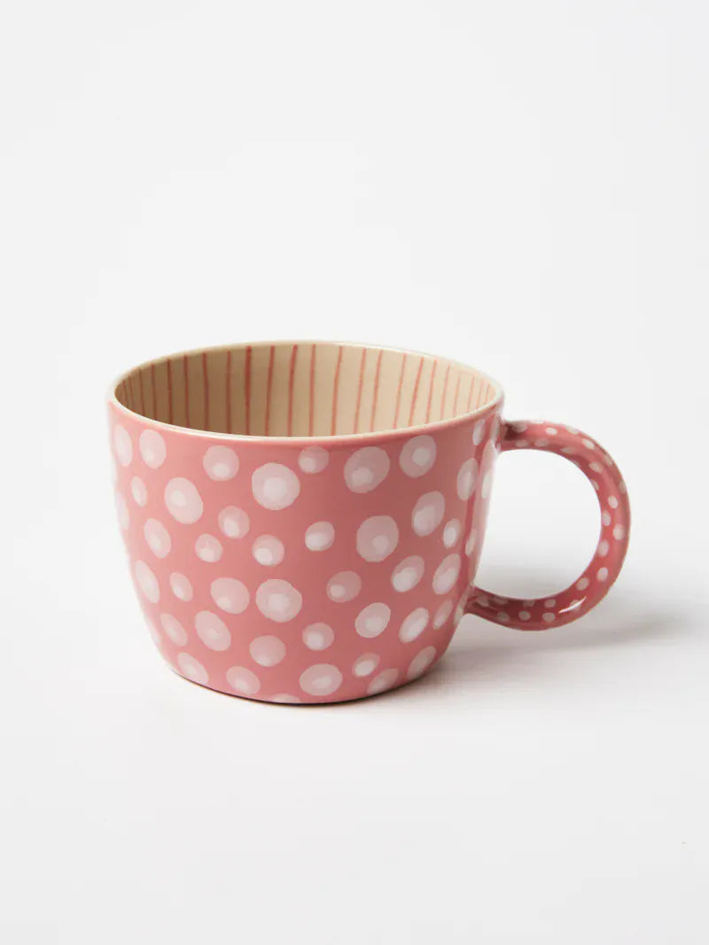 Chino cups Pink spot LittleLintons