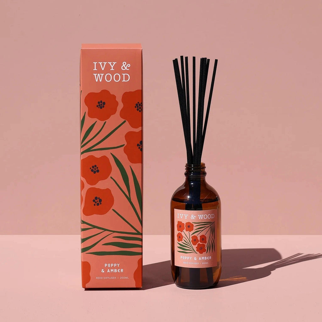 Ivy & Wood Flora diffuser Poppy & amber Ivy & Wood