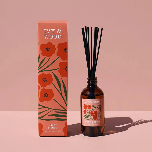 Ivy & Wood Flora diffuser Poppy & amber Ivy & Wood