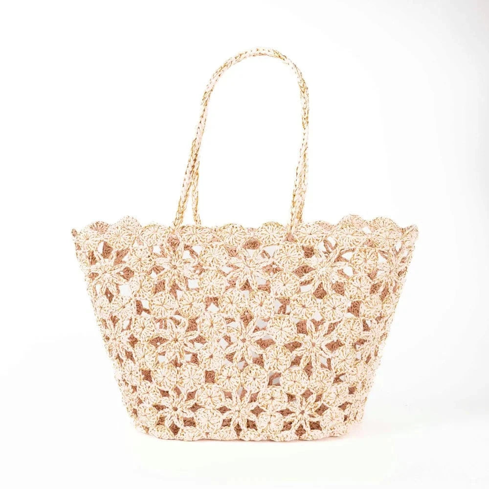 Jane tote Powder pink & gold LittleLintons