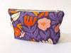 Zip pouches Purple floral LittleLintons