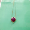 Gemstone  Necklace Red corundum LittleLintons