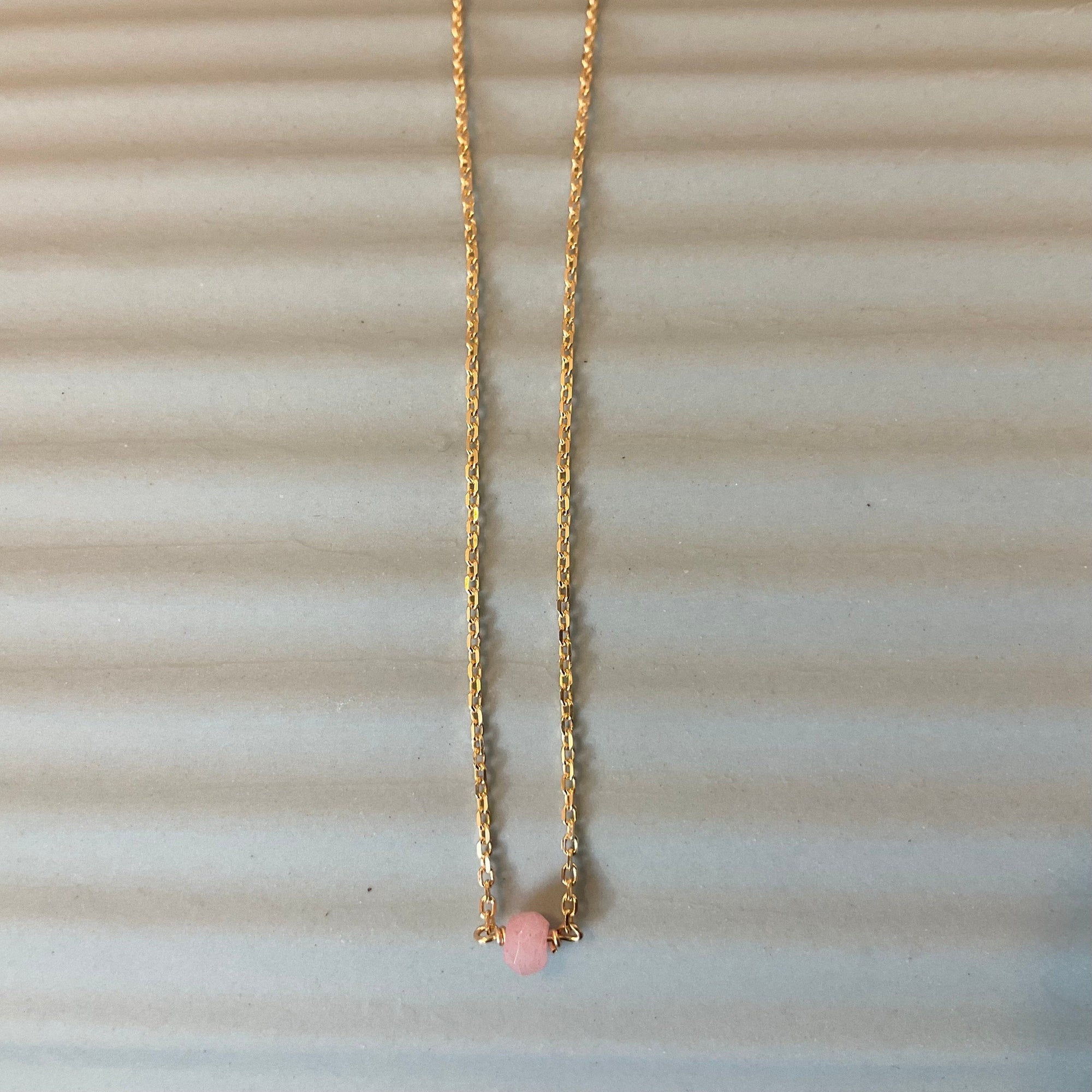 Rose necklace Rose quartz LittleLintons