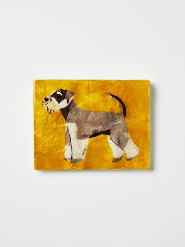 Dog lovers tile hangers Schnauzer LittleLintons