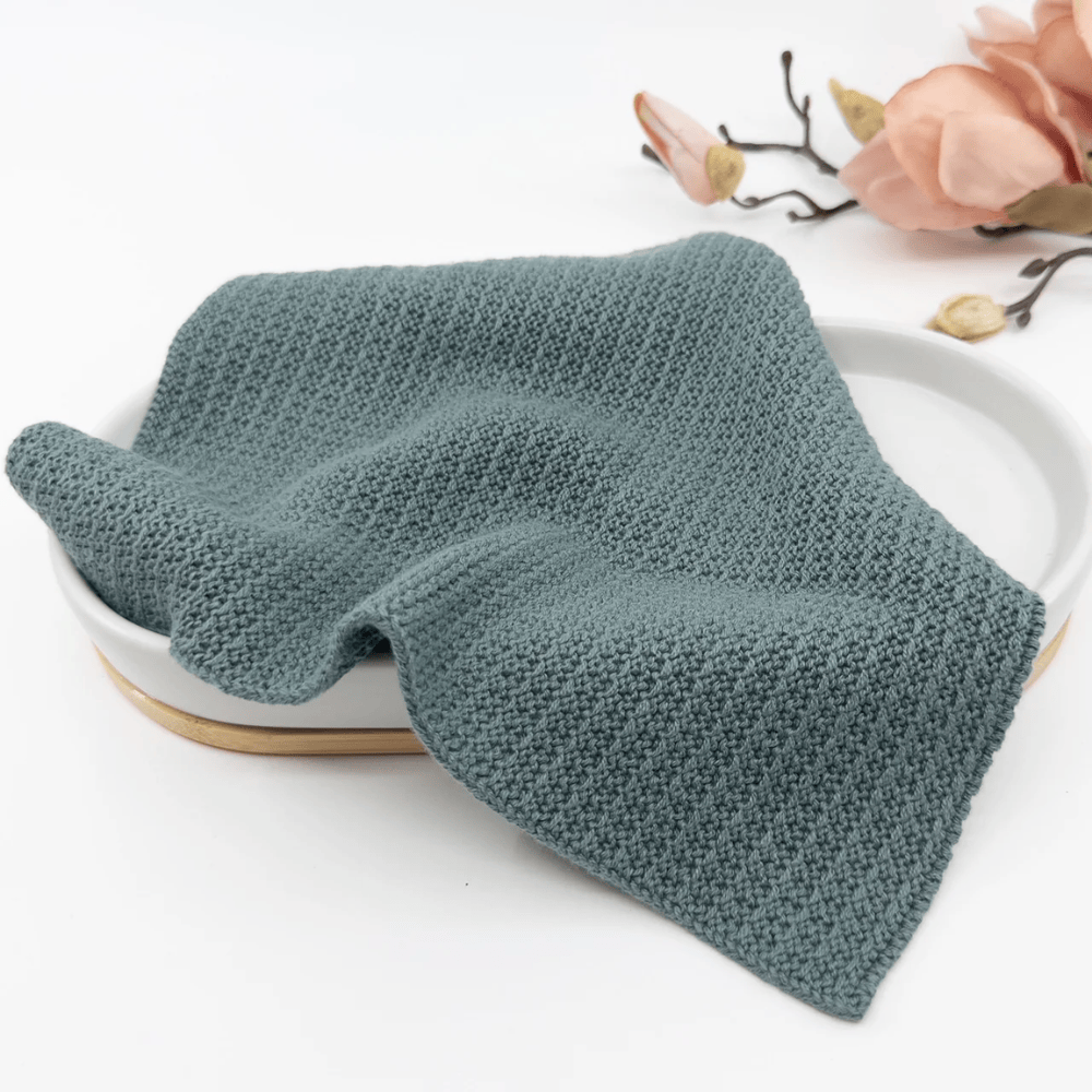 Ecovask face cloths Sea foam LittleLintons