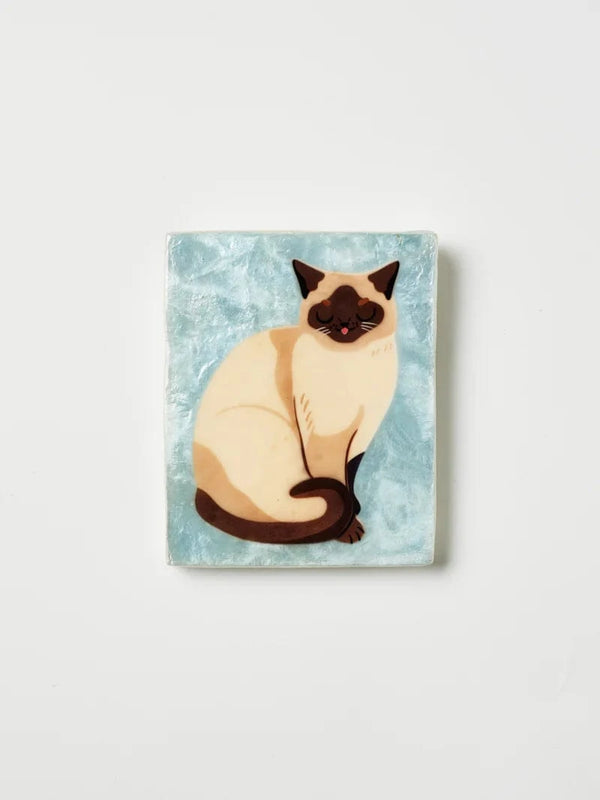 Cat tile hangers Siamese LittleLintons