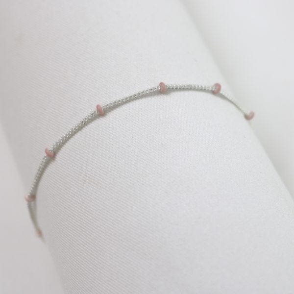 Mini bead bracelets Silver blush LittleLintons
