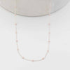 Mini bead necklace Silver blush LittleLintons