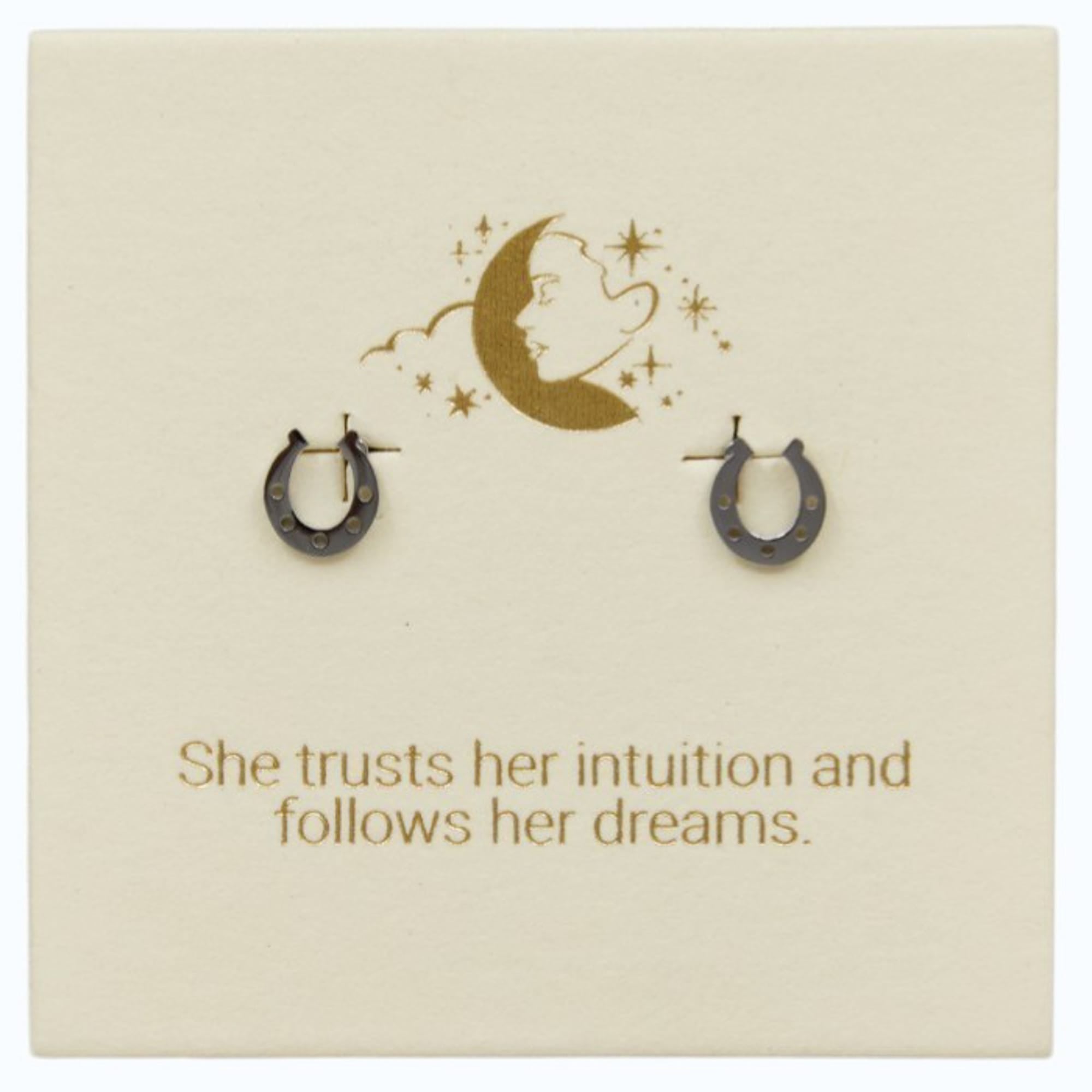 Horseshoe studs Silver LittleLintons
