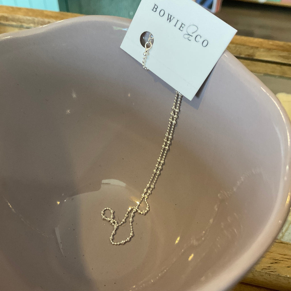 Petite pebble chain necklace Silver LittleLintons