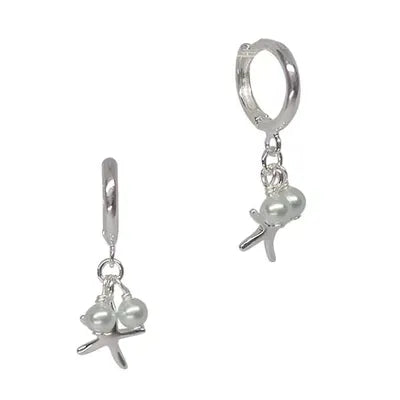 Sea star earrings Silver LittleLintons