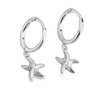 Sea star  hoops Silver LittleLintons