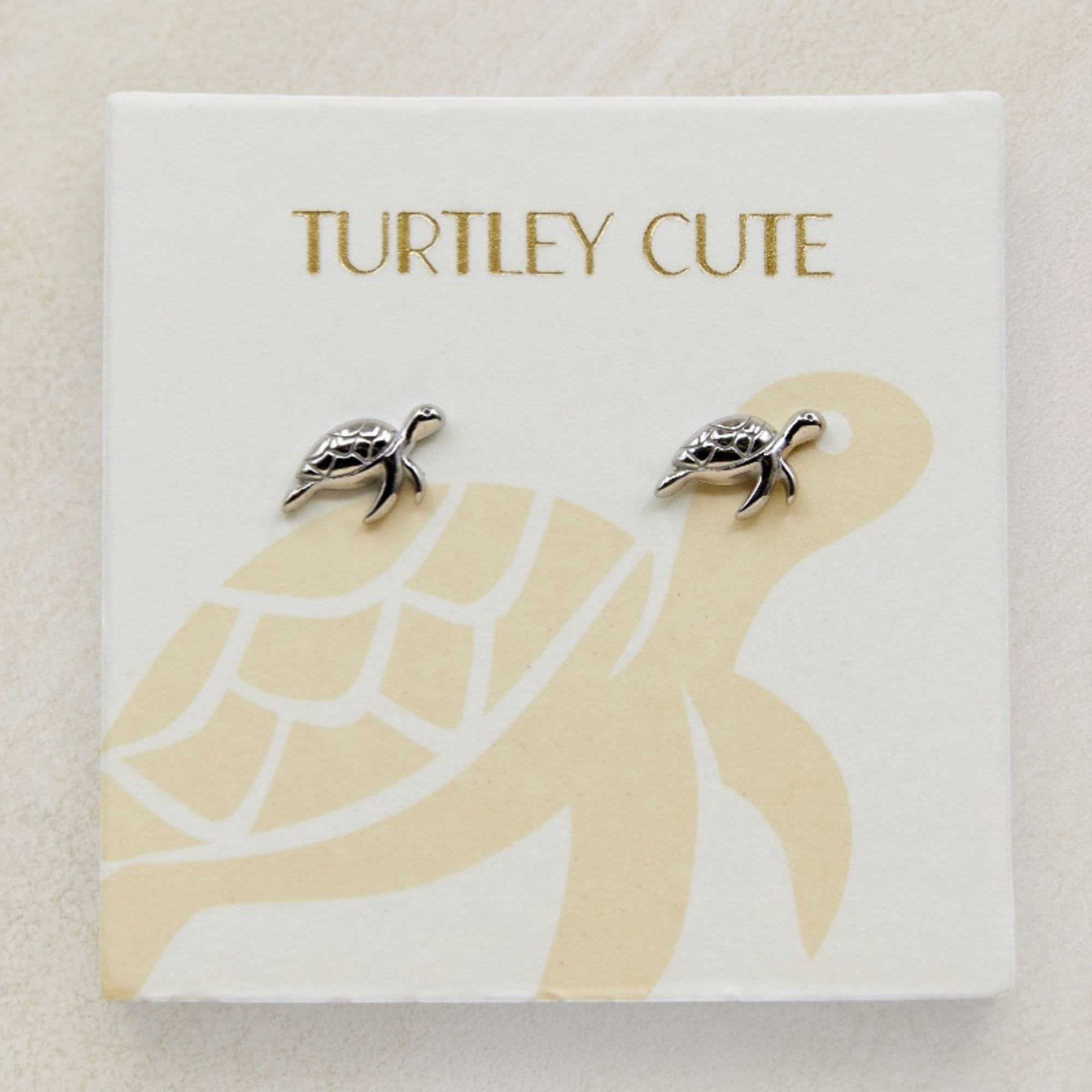 Turtle  studs Silver LittleLintons