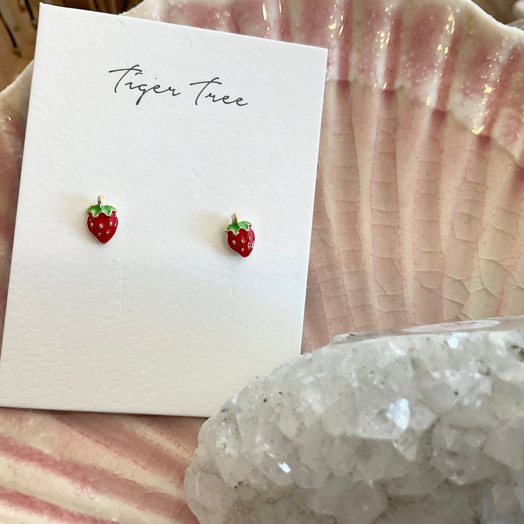 Cutest  studs Strawberry LittleLintons