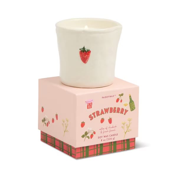 Paddy wax bistro Candles Strawberry LittleLintons