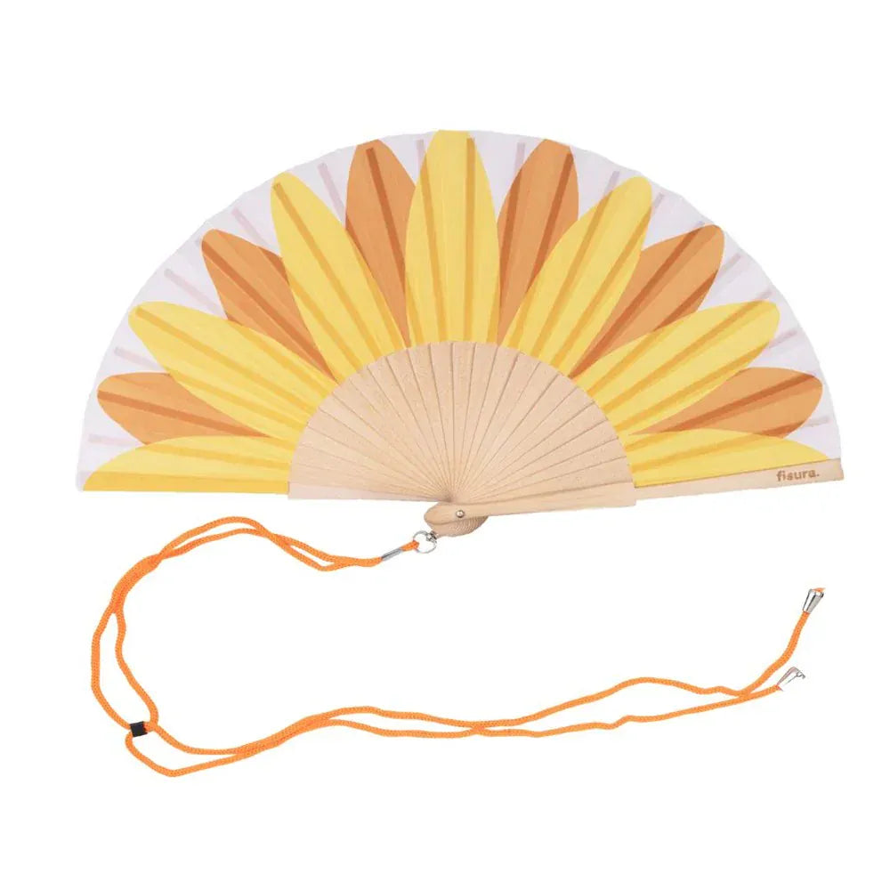 Hand fan Sunflower French bazaar