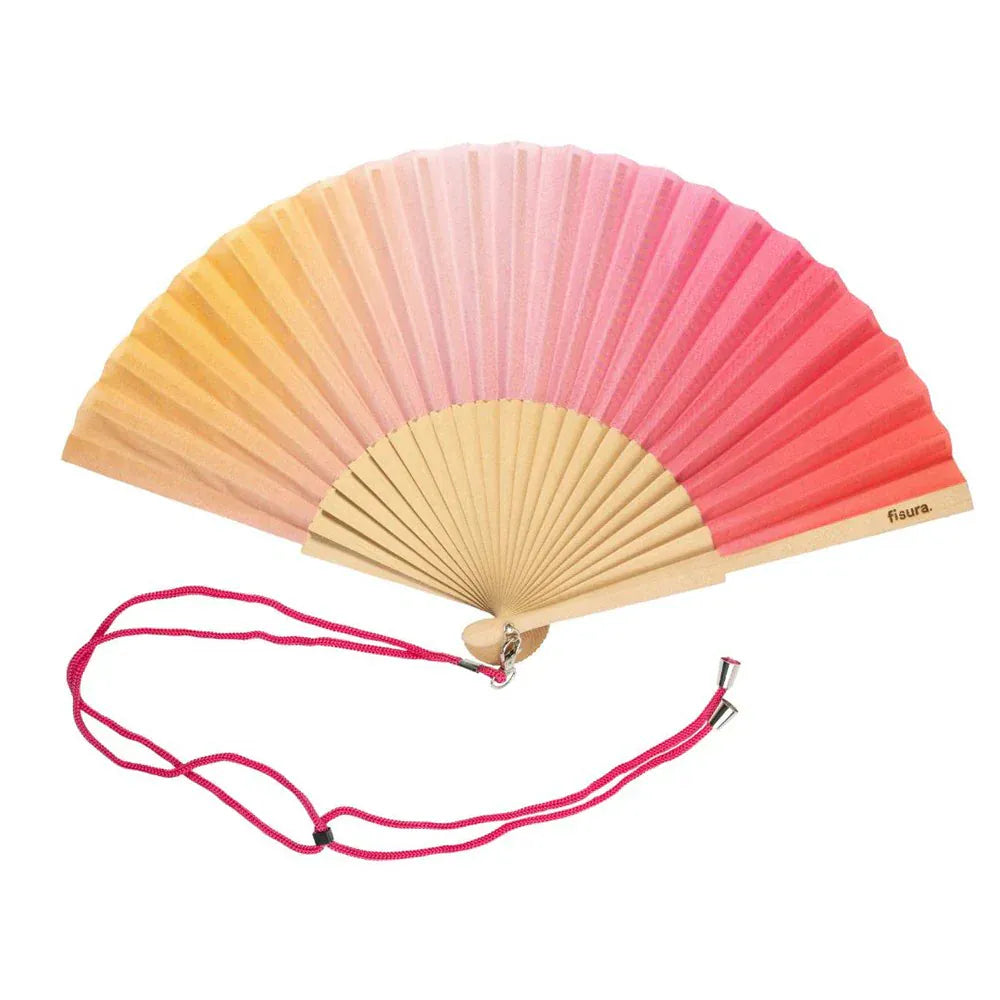 Hand fan Sunset French bazaar
