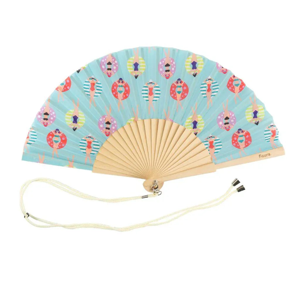 Hand fan Swimmers French bazaar