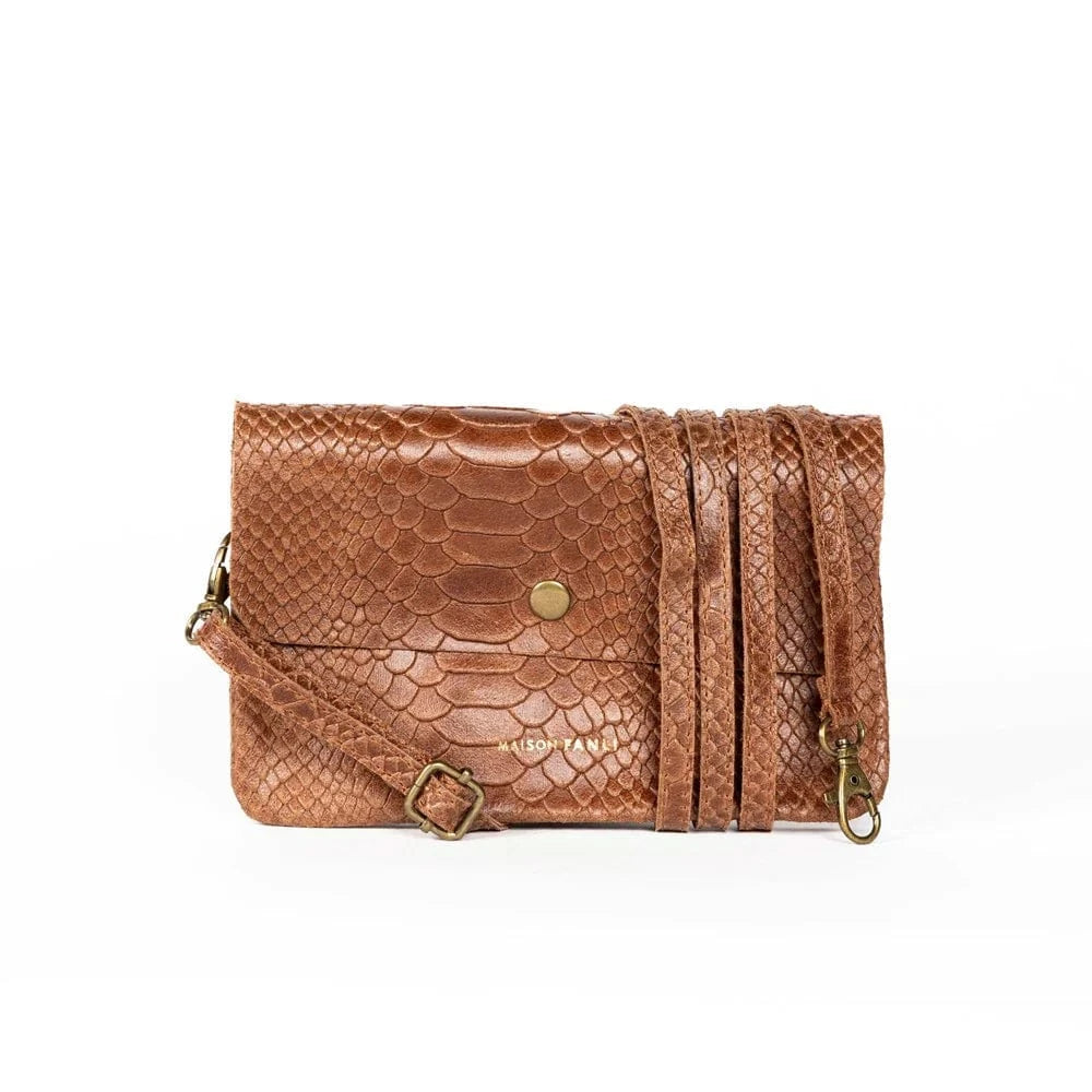 Maison Fanli Cross body clutch Tan LittleLintons