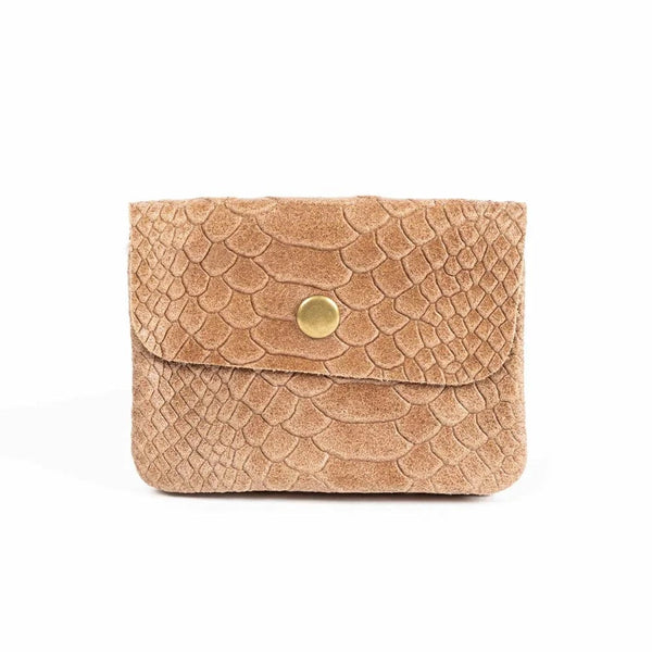 Maison python leather purse Tan LittleLintons