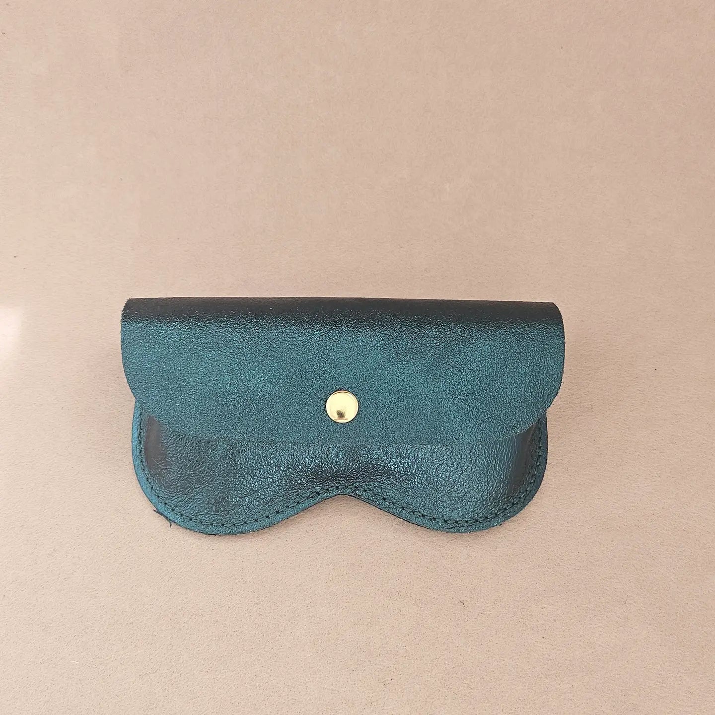 Leather glasses case Teal Kollab