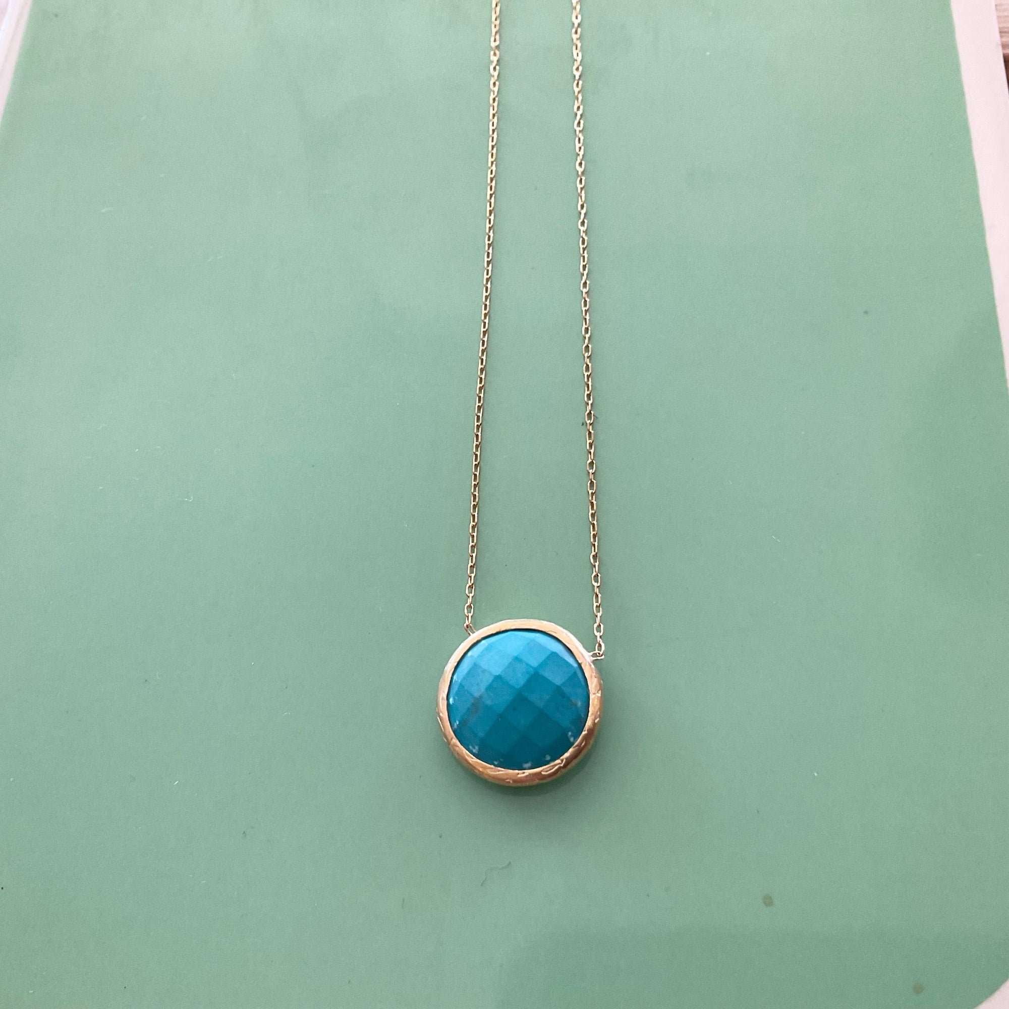 Gemstone  Necklace Turquoise LittleLintons