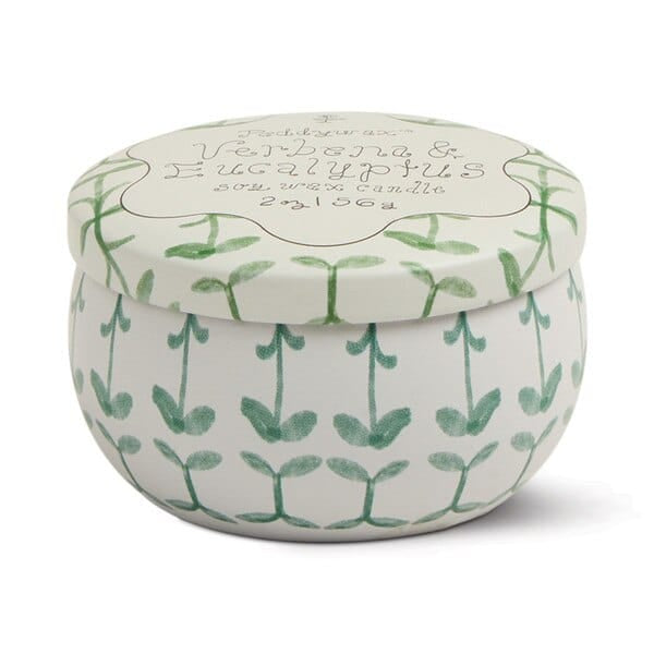 Tulip tin Candles Verbena lemongrass LittleLintons