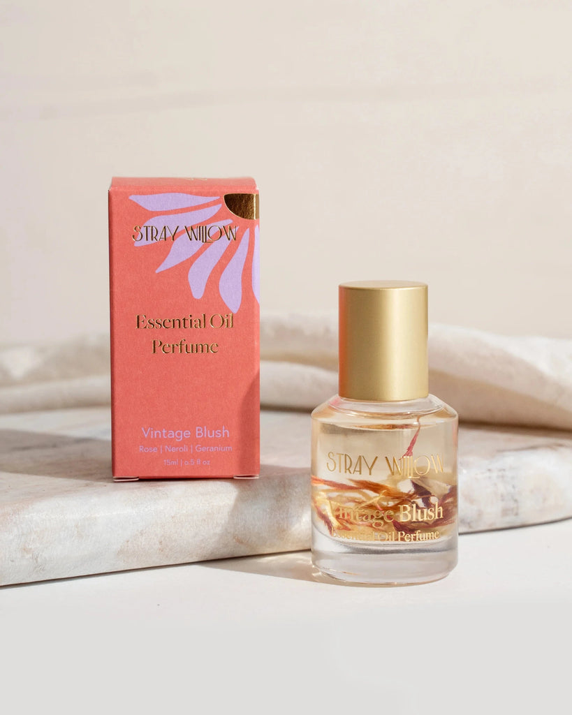 Floral feminine perfume roller Vintage blush LittleLintons