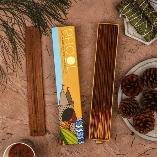 Phool incense sticks box White cedar LittleLintons