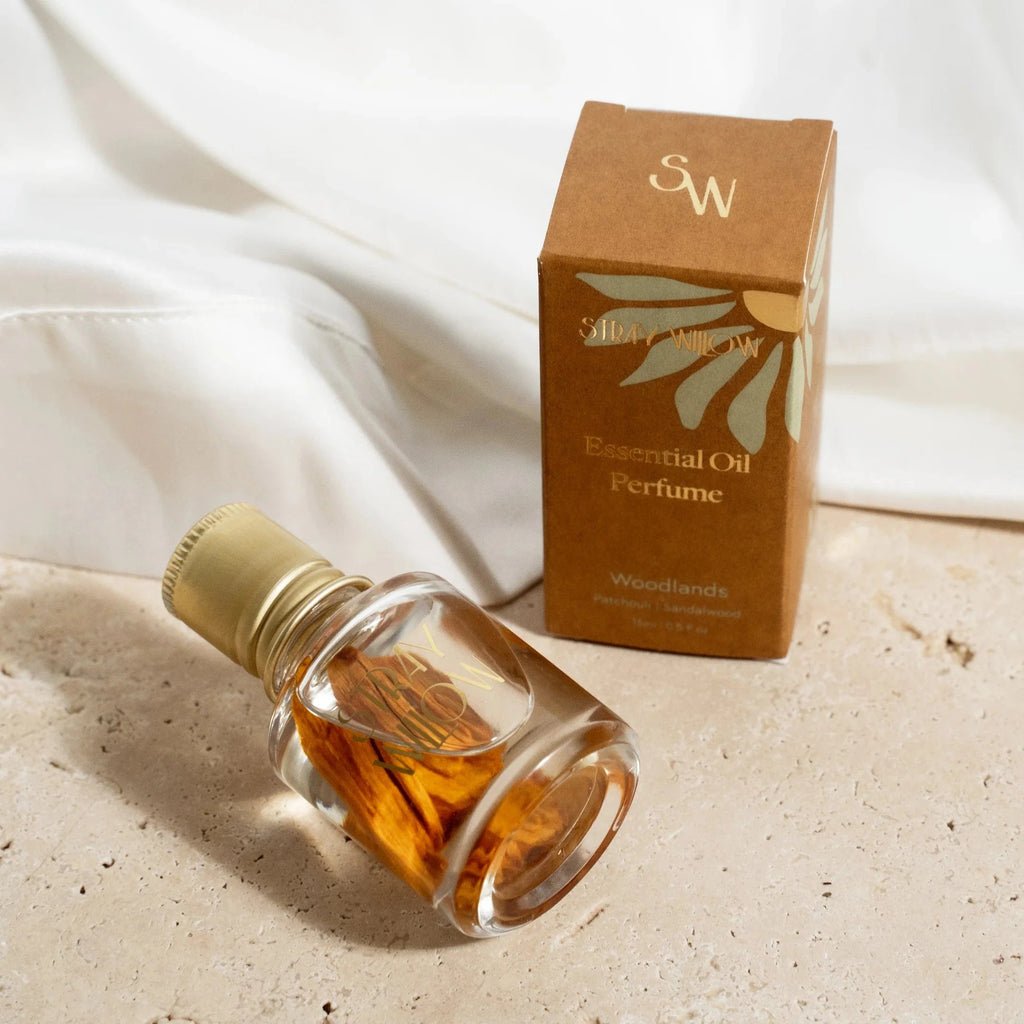 Essential oil perfume roller Woodlands LittleLintons